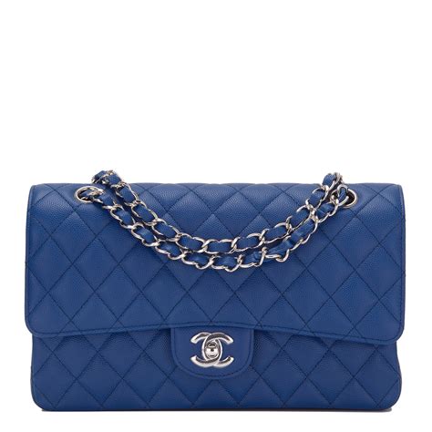 chanel caviar blue|Flap Bags .